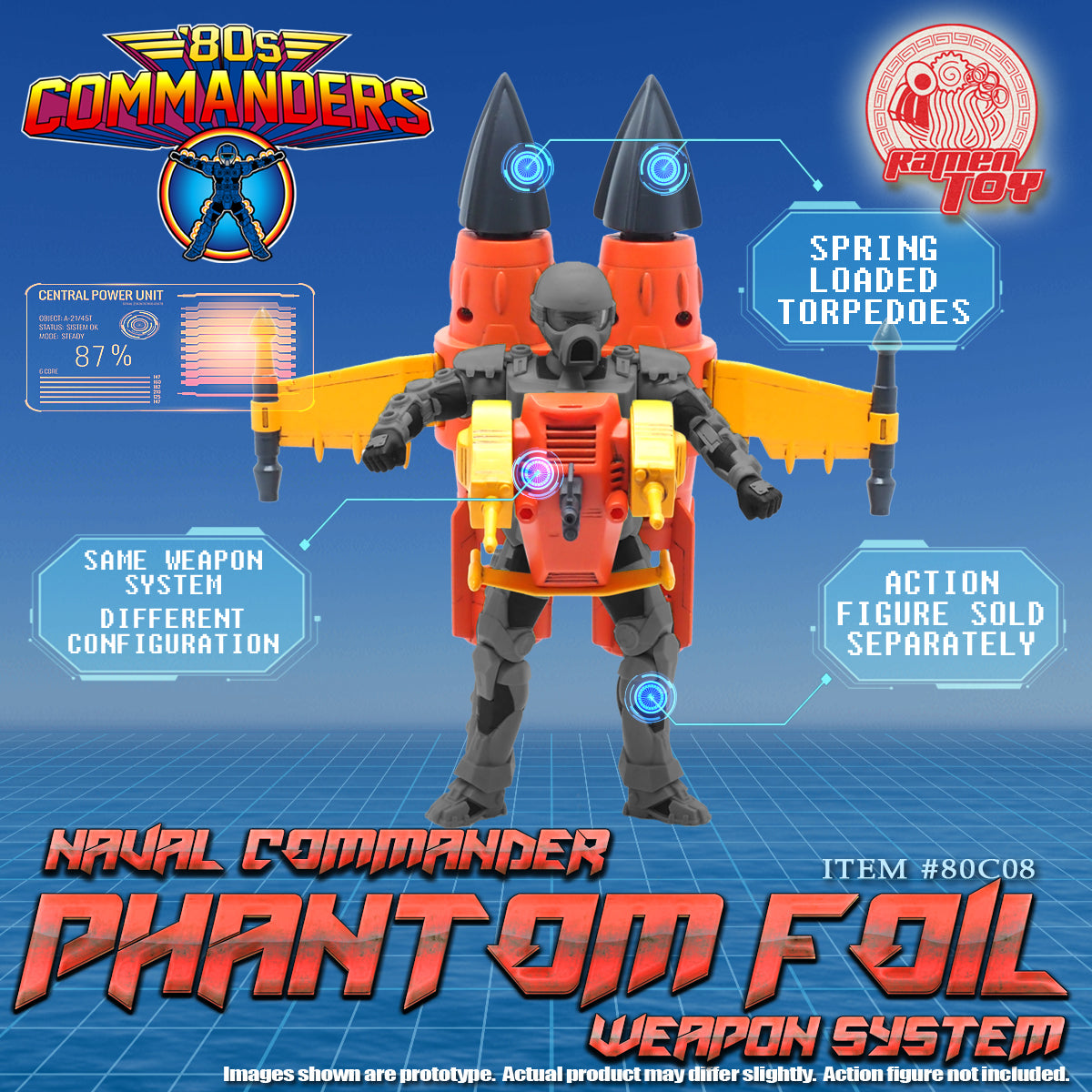 ITEM #80C08 - 80s Commanders [NAVAL COMMANDER PHANTOM FOIL WEAPON SYSTEM] (PRE-ORDER) Exclude Shipping #SpecialPrice