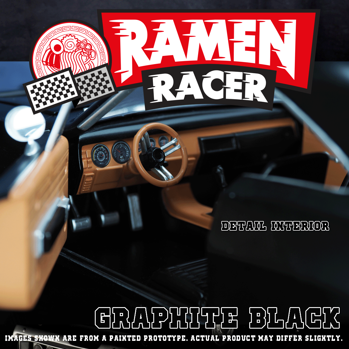 ITEM #HH2201 - RAMEN RACER (GRAPHITE BLACK) (ADVANCE PRE-ORDER)