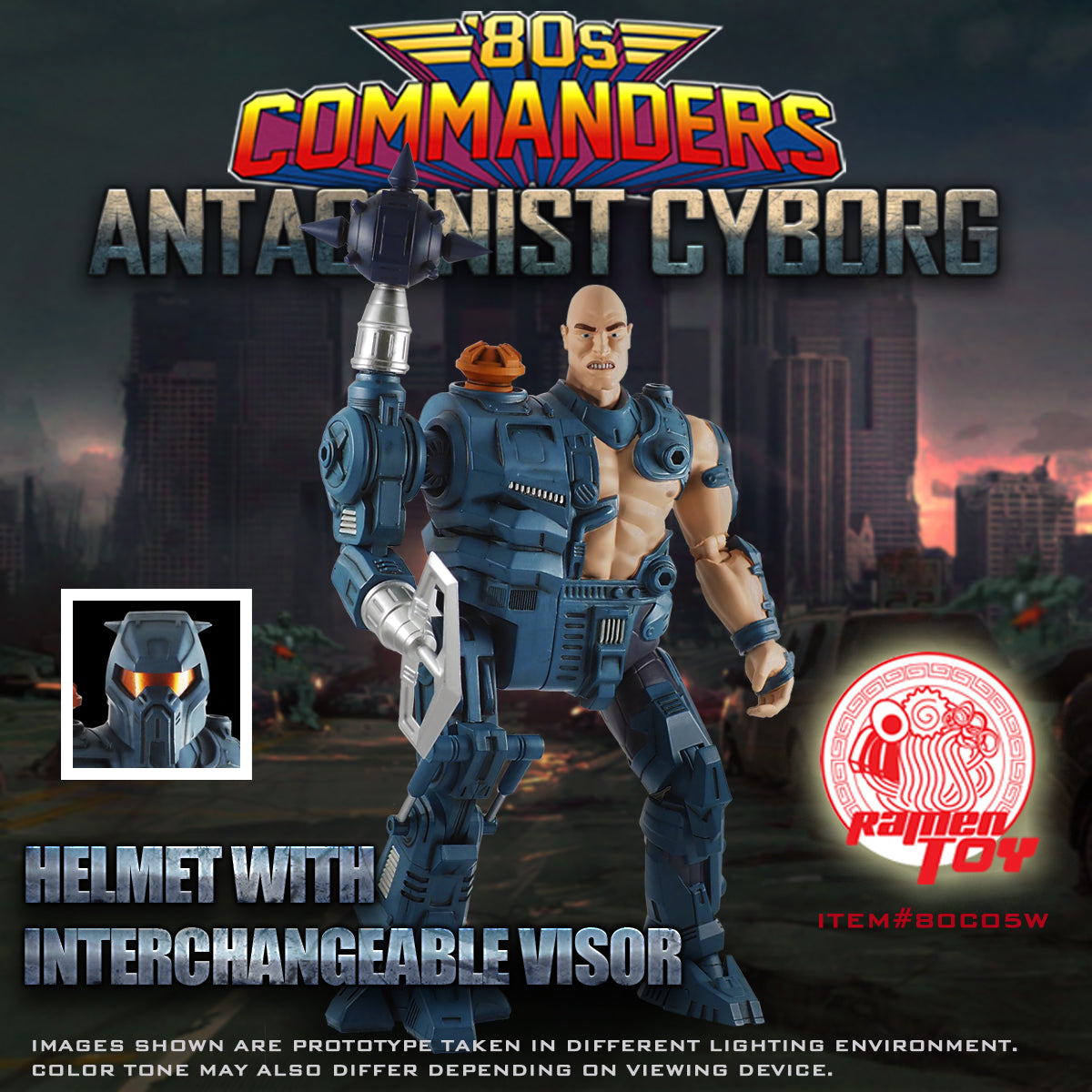 ITEM #80C05W - 80s Commander Antagonist Cyborg (ORIGINAL Version)