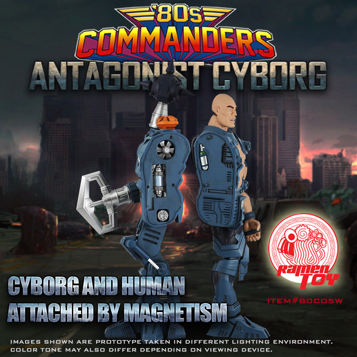 ITEM #80C05W - 80s Commander Antagonist Cyborg (ORIGINAL Version)