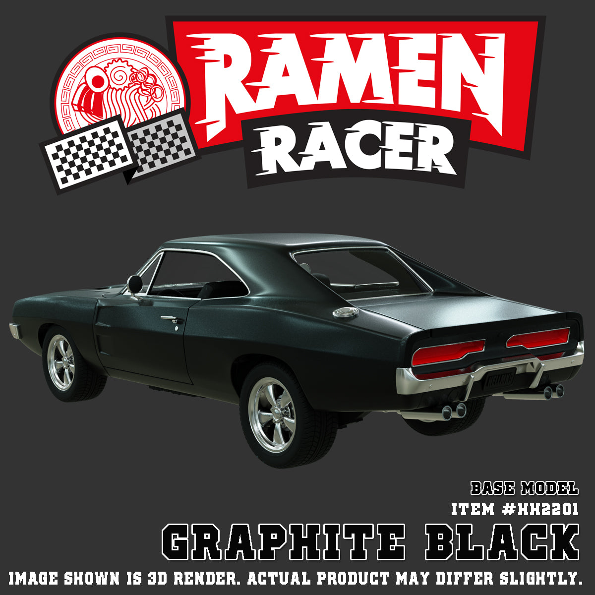 ITEM #HH2201 - RAMEN RACER (GRAPHITE BLACK) (ADVANCE PRE-ORDER)
