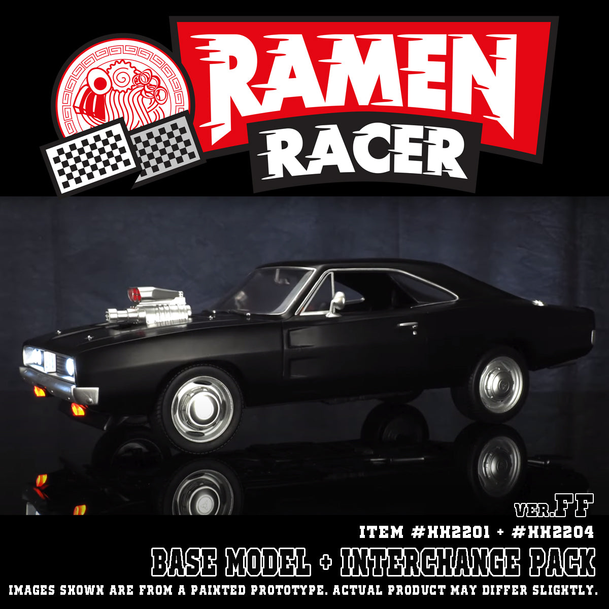 ITEM #HH2201 - RAMEN RACER (GRAPHITE BLACK) (ADVANCE PRE-ORDER)