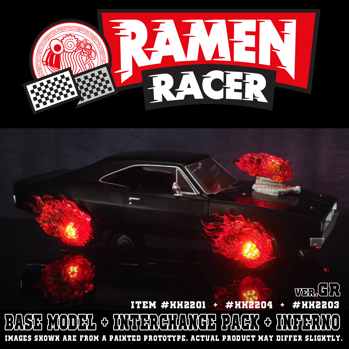 ITEM #HH2201 - RAMEN RACER (GRAPHITE BLACK) (ADVANCE PRE-ORDER)