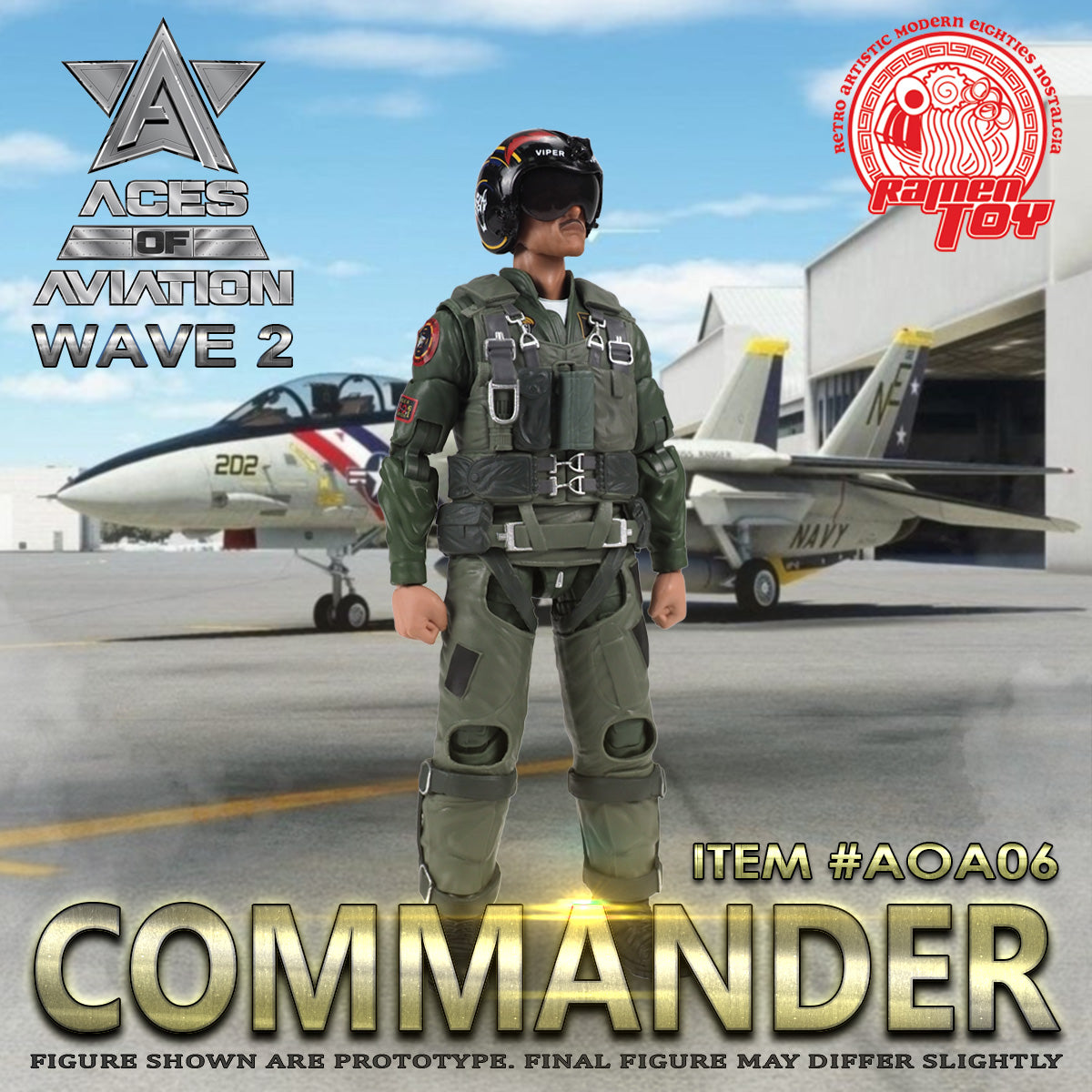 ITEM #AOA06 - [Aces of Aviation - Wave 2] COMMANDER – Ramen Toy
