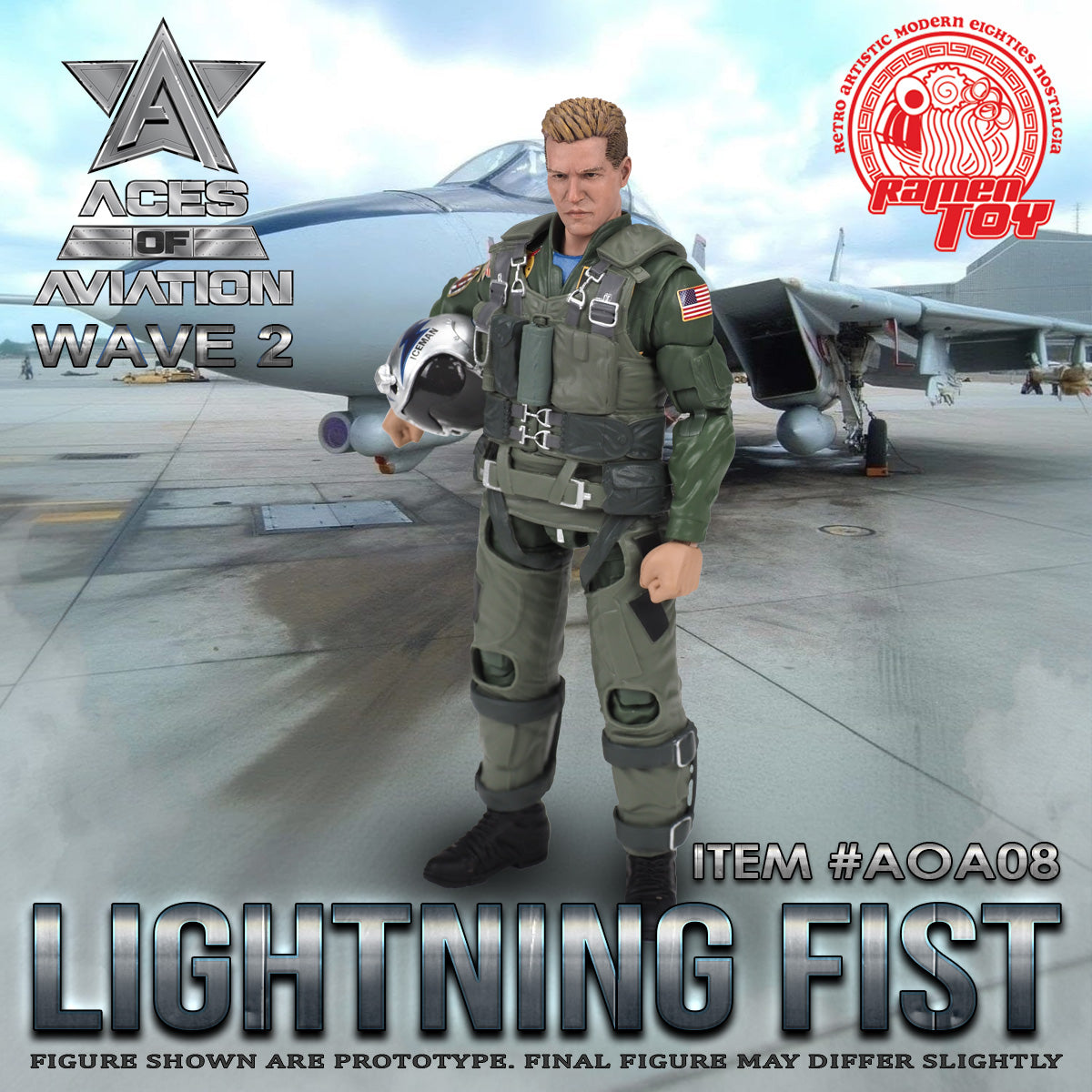 BOLT THE AIRFIGHTER フィギュア ITEM #AOA07 - [Aces of Aviation - Wave 2] HARD DECK – Ramen Toy