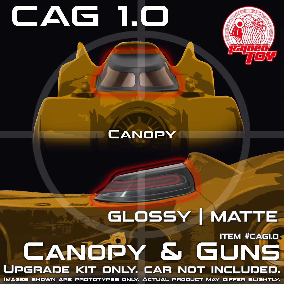 ITEM #CAG1.0 - CAG SET 1.0 - Canopy & Guns Upgrade Kit (PRE-ORDER)