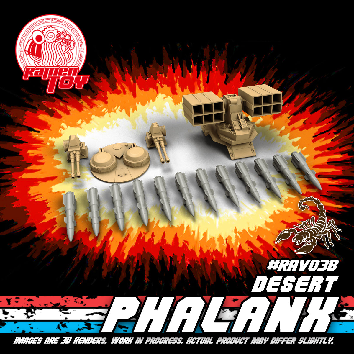 #RAV03B - [ACCESSORY PACK] DESERT PHALANX (PRE-ORDER)