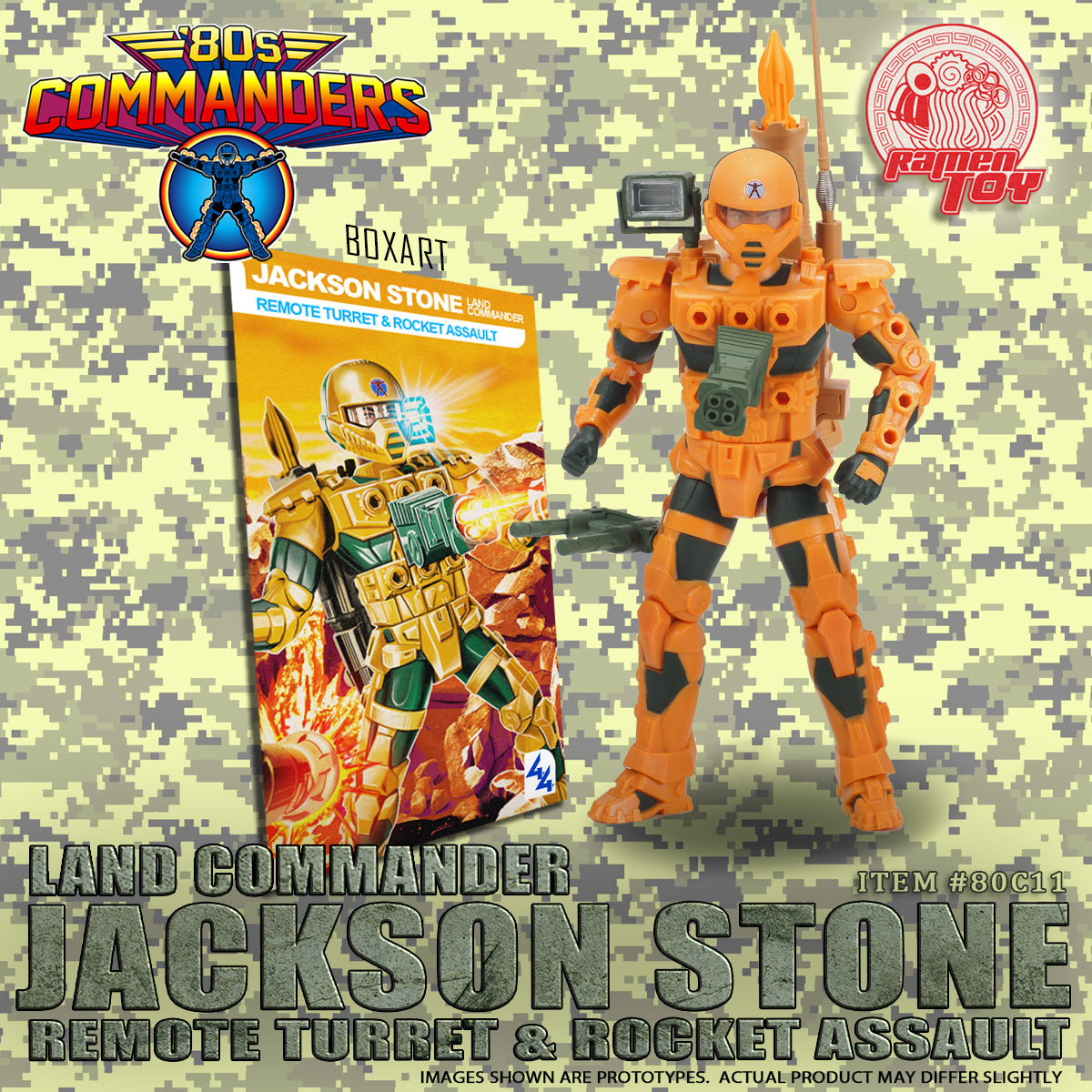 ITEM #80C11 - [80s Commanders] LAND COMMANDER JACKSON STONE