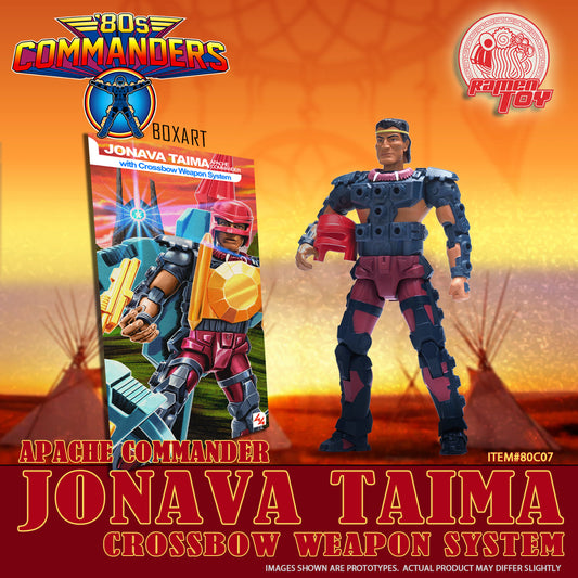 ITEM #80C07 - [80s Commander] - APACHE COMMANDER JONAVA TAIMA with CROSSBOW WEAPON SYSTEM (PRE-ORDER)