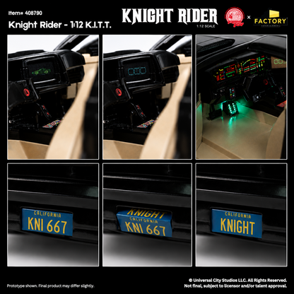 ITEM #408790 - KNIGHT RIDER - 1:12 K.I.T.T. (PRE-ORDER) #EarlyBirdPrice