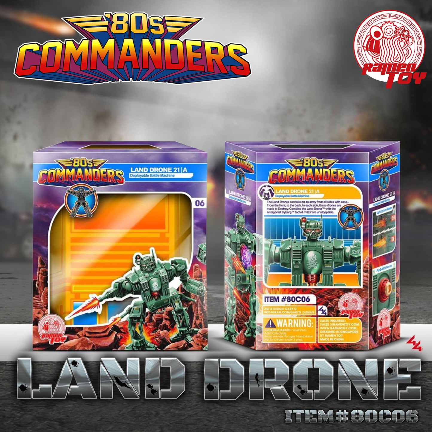 ITEM #80C06 - 80s Commanders Land Drone #SPECIAL