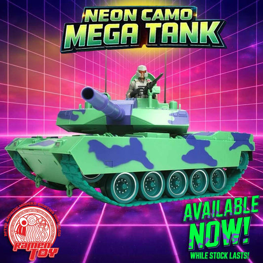 #MT001 - BOTCON 2025 AGABYSS EXCLUSIVE NEON MEGA TANK with TANK COMMANDER