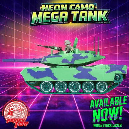 #MT001 - BOTCON 2025 AGABYSS EXCLUSIVE NEON MEGA TANK with TANK COMMANDER