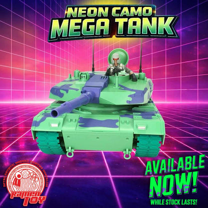 #MT001 - BOTCON 2025 AGABYSS EXCLUSIVE NEON MEGA TANK with TANK COMMANDER