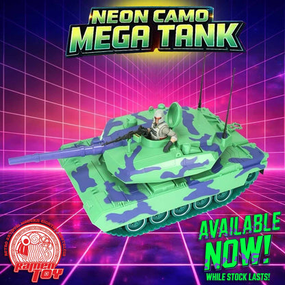 #MT001 - BOTCON 2025 AGABYSS EXCLUSIVE NEON MEGA TANK with TANK COMMANDER