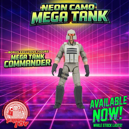 #MT001 - BOTCON 2025 AGABYSS EXCLUSIVE NEON MEGA TANK with TANK COMMANDER