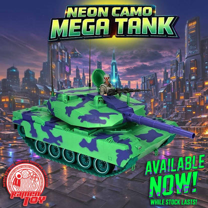 #MT001 - BOTCON 2025 AGABYSS EXCLUSIVE NEON MEGA TANK with TANK COMMANDER