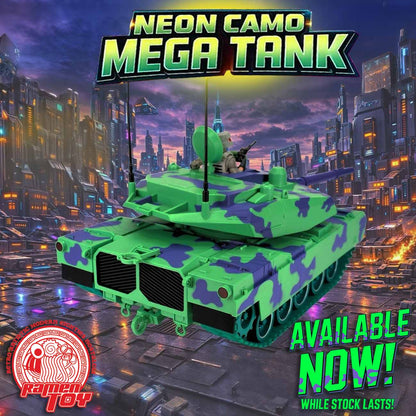 #MT001 - BOTCON 2025 AGABYSS EXCLUSIVE NEON MEGA TANK with TANK COMMANDER