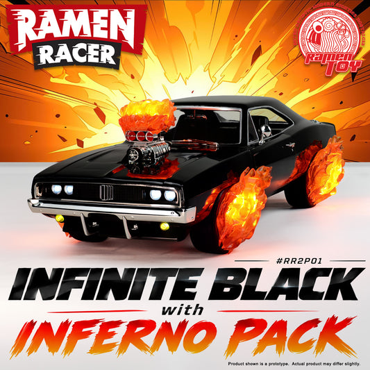 #RR2P01 - Ramen Racer 2.0 - Infinite Black with Inferno Pack (Pre-Order) #Early-Bird-Price
