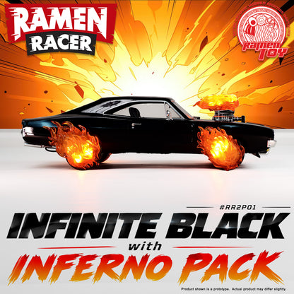 #RR2P01 - Ramen Racer 2.0 - Infinite Black with Inferno Pack (Pre-Order) #Early-Bird-Price