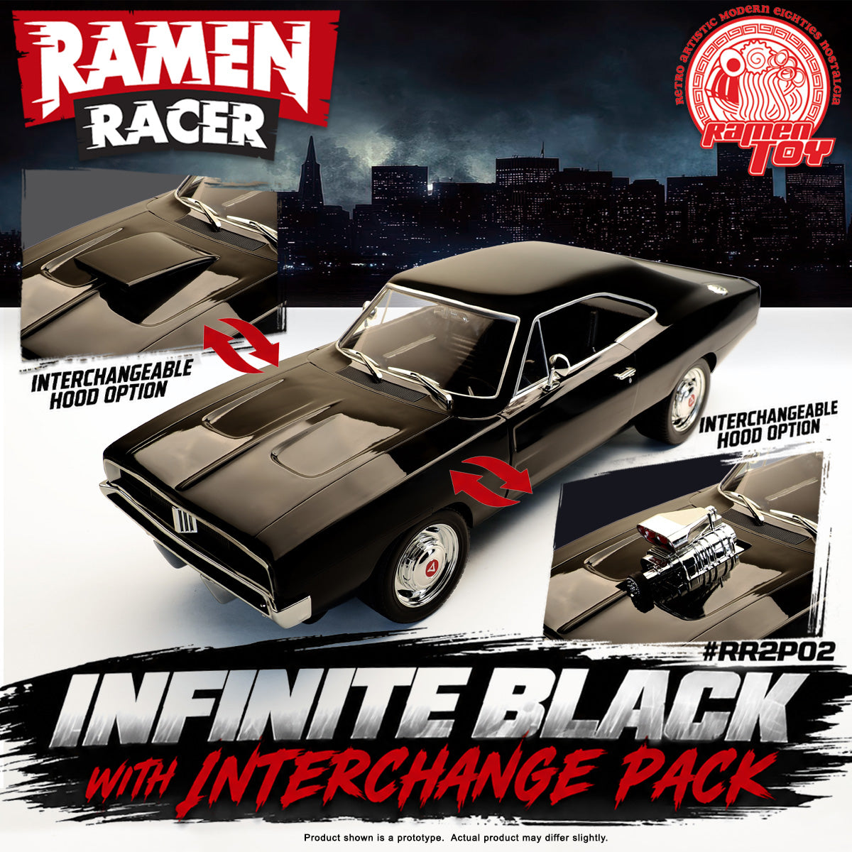 #RR2P02 - Ramen Racer 2.0 - Infinite Black with Interchange Pack (Pre-Order) #Early-Bird-Price