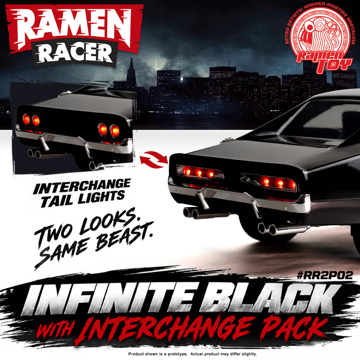 #RR2P02 - Ramen Racer 2.0 - Infinite Black with Interchange Pack (Pre-Order) #Early-Bird-Price