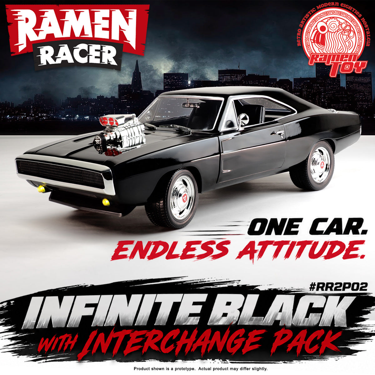 #RR2P02 - Ramen Racer 2.0 - Infinite Black with Interchange Pack (Pre-Order) #Early-Bird-Price
