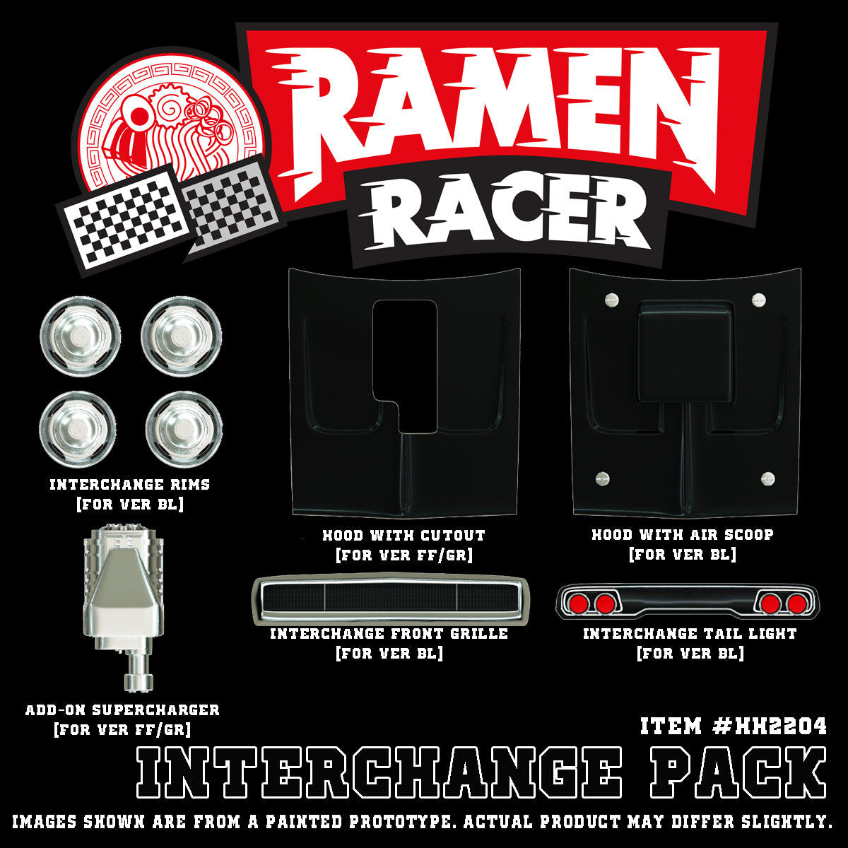 ITEM #HH2204 - INTERCHANGE PACK for RAMEN RACER (ADVANCE PRE-ORDER)