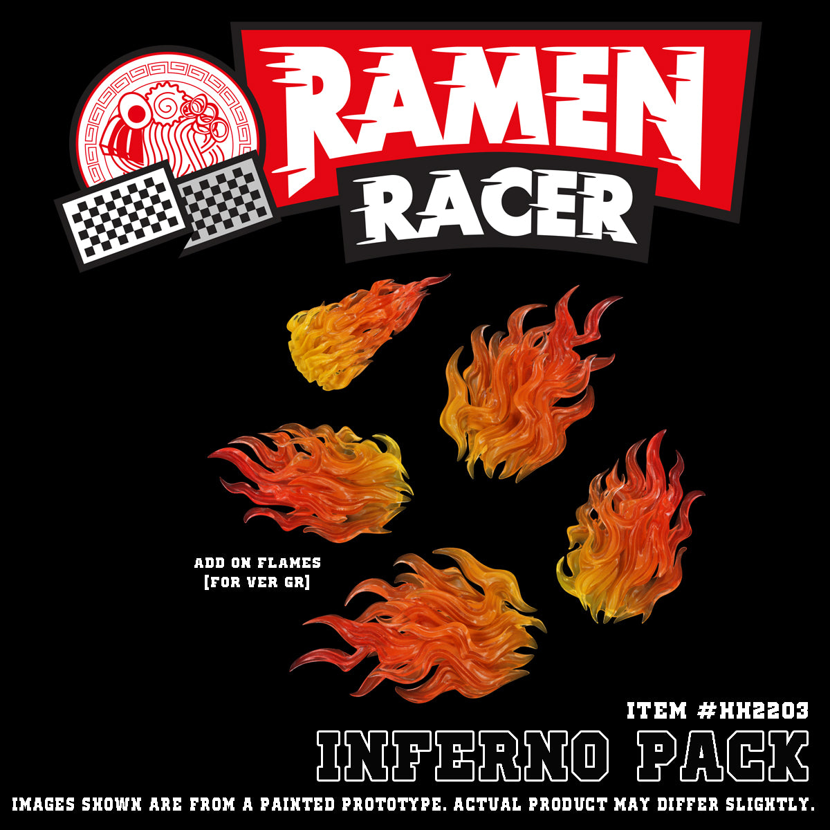 ITEM #HH2203 - INFERNO PACK for RAMEN RACER (ADVANCE PRE-ORDER)