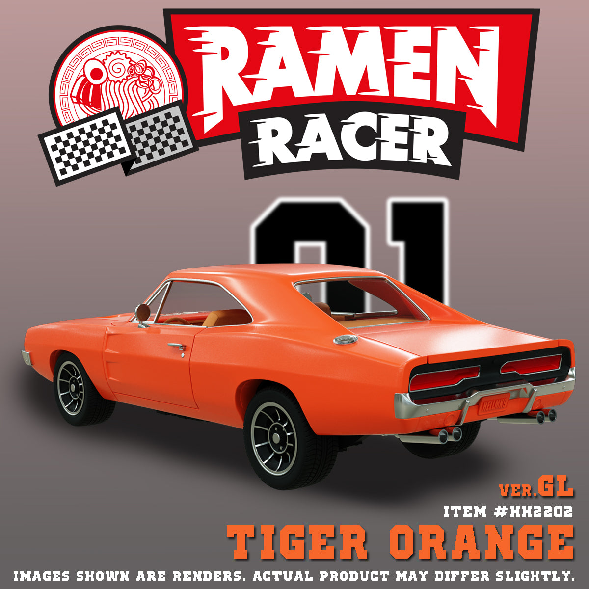 ITEM #HH2202 - RAMEN RACER (TIGER ORANGE)