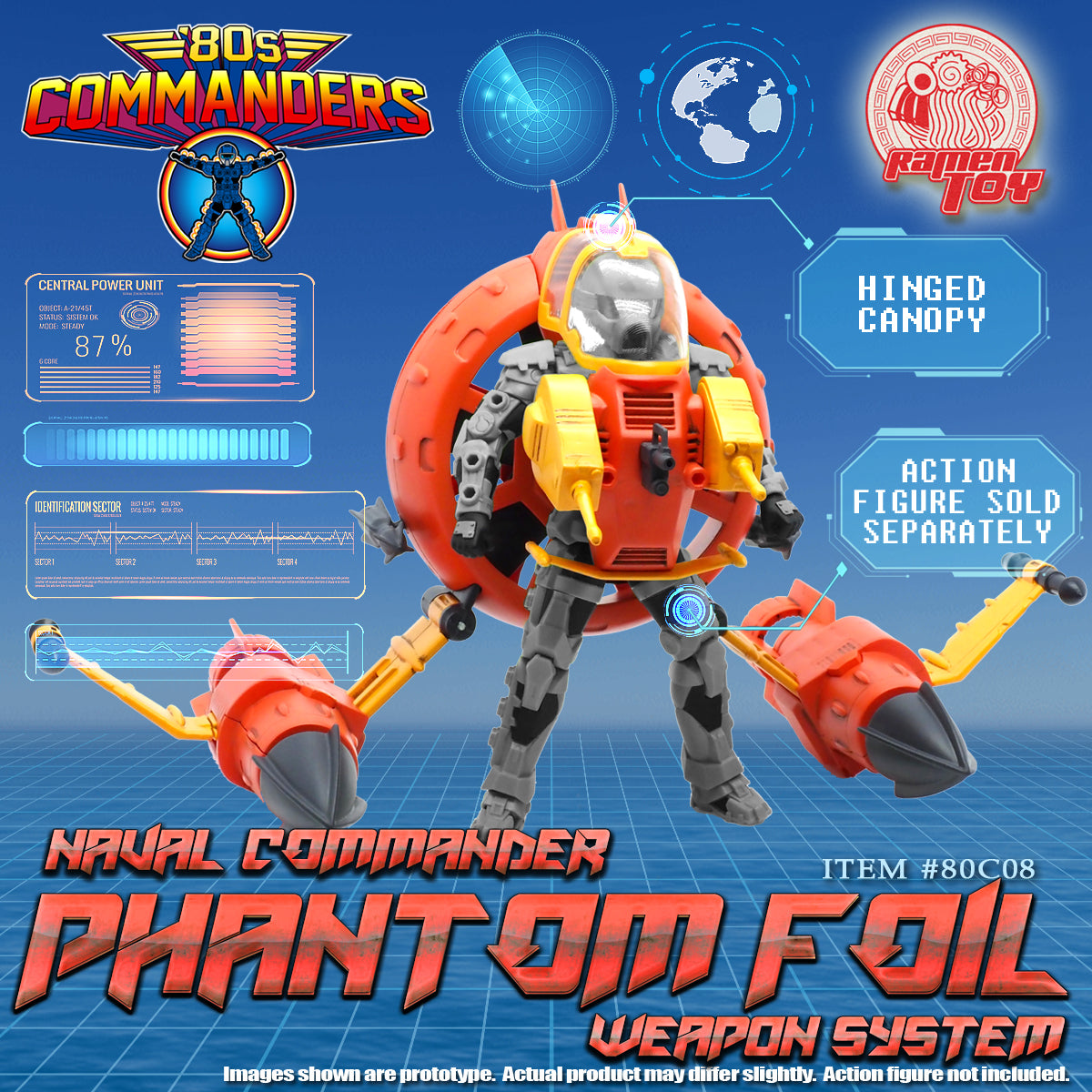 ITEM #80C08 - 80s Commanders [NAVAL COMMANDER PHANTOM FOIL WEAPON