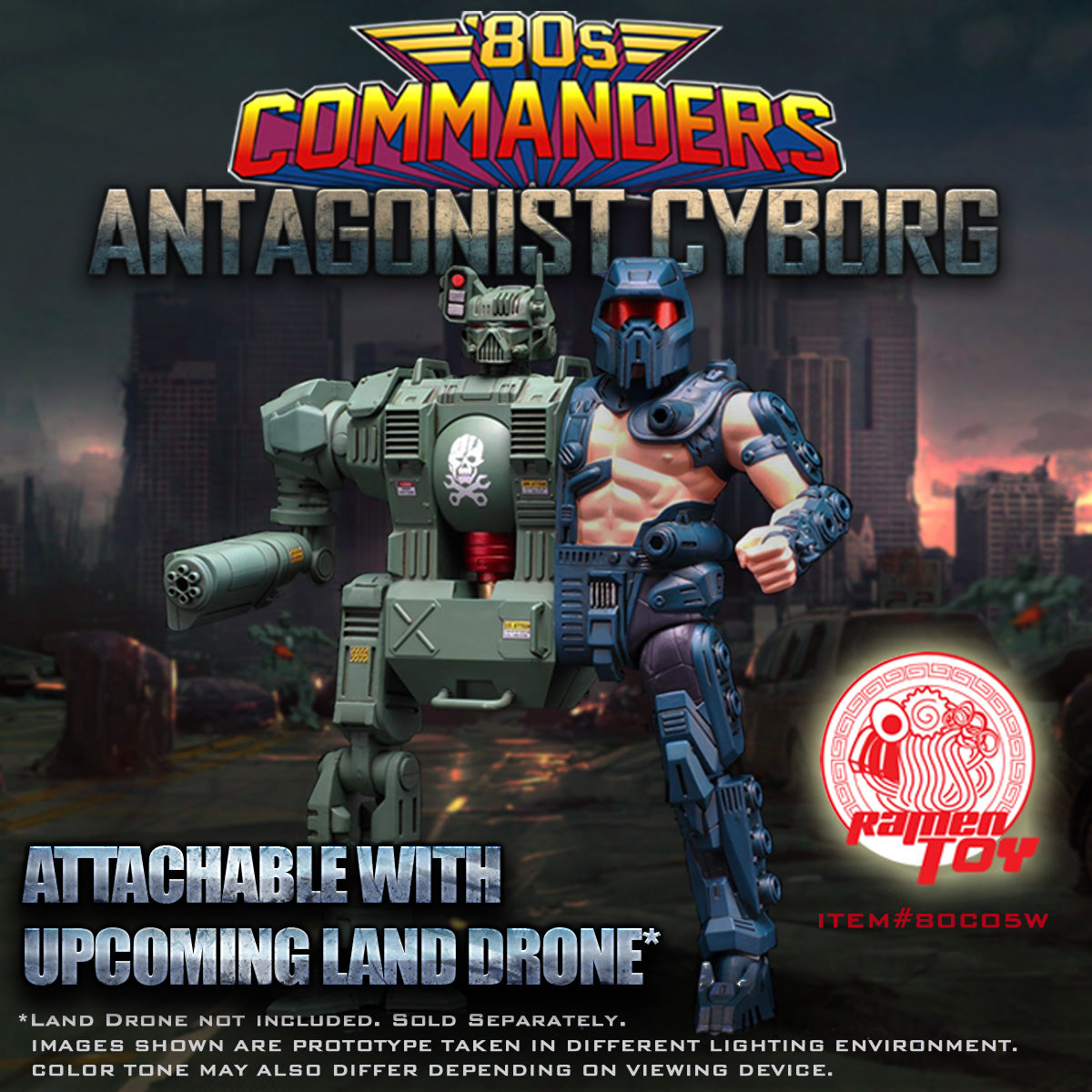ITEM #80C05W - 80s Commander Antagonist Cyborg (ORIGINAL Version)