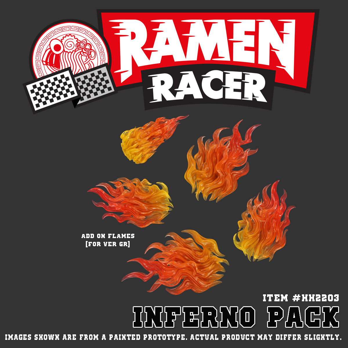 ITEM #HH2201 - RAMEN RACER (GRAPHITE BLACK) (ADVANCE PRE-ORDER)